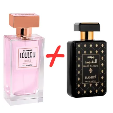 Al Haramain Loulou Rose + Hamidi Majd Al Oud