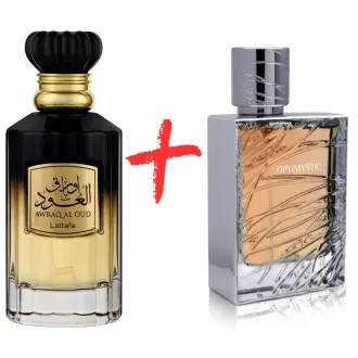 Fragrance World Optimystic White +  Lattafa Awraq Al Oud 